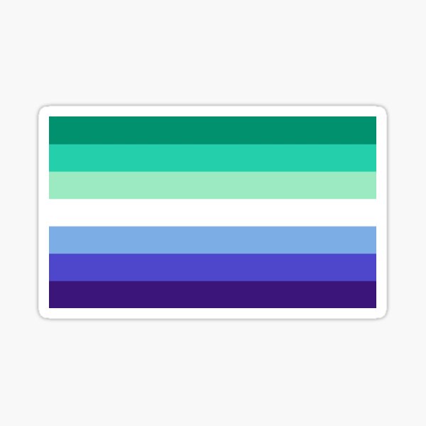 Seamless Repeating Gay Pride Flag Pattern Sticker