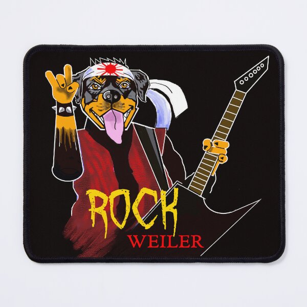 Artikelvorschau, ROCK WEILER FUNNY DOG GITARRE entworfen und verkauft von Marni Scofidio Desi9ns.