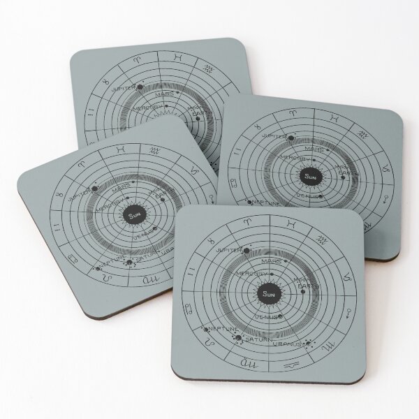 Item preview, Zodiac from Solar Biology 1887 by Hiram E Butler (black) designed and sold by SolidEarthArt.