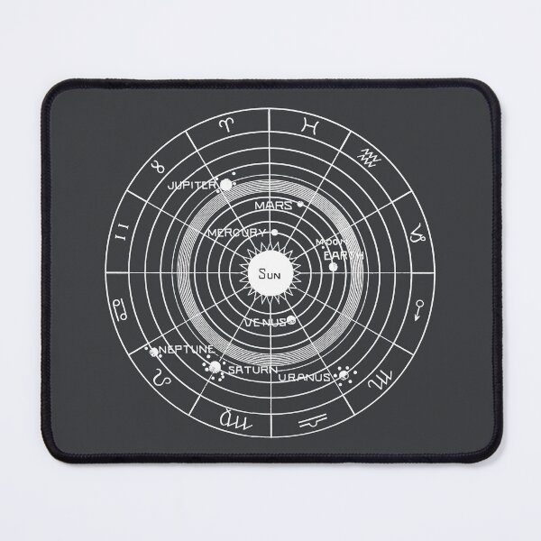 Item preview, Zodiac from Solar Biology 1887 by Hiram E Butler (white) designed and sold by SolidEarthArt.