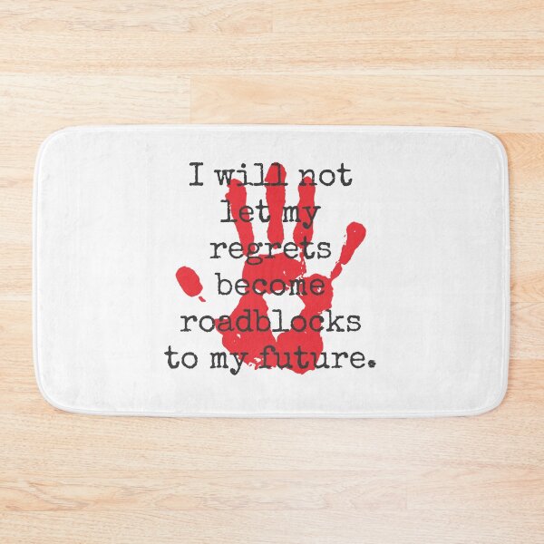 Item preview, I Will Not Let My Regrets - Inspirational Quotes designed and sold by CrankyOldDude.