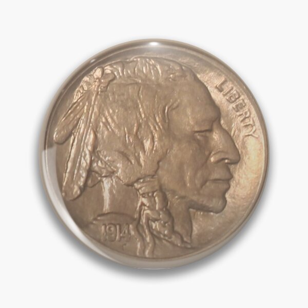 Item preview, 1914 Buffalo Nickel designed and sold by coinsxcrochet.