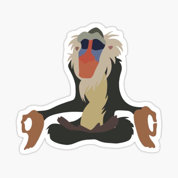 The Lion King Simba and Rafiki Sticker - Sticker Mania