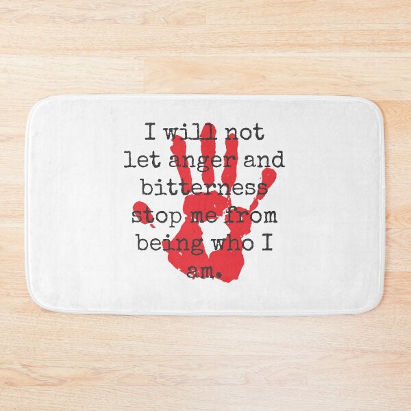 Item preview, I Will Not Let Anger And Bitterness - Inspirational Quotes designed and sold by CrankyOldDude.
