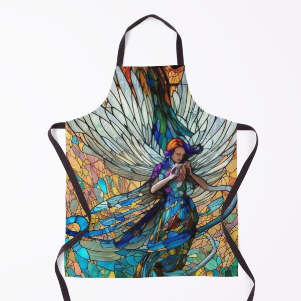 Item preview, Stained Glass Angel designed and sold by Verdant Rose Studio.