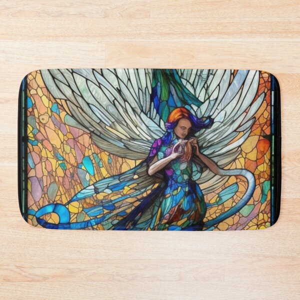 Item preview, Stained Glass Angel designed and sold by Verdant Rose Studio.