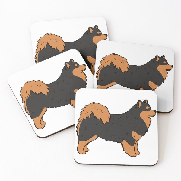 Item preview, Finnish lapphund dog cute illustration  designed and sold by Yarafantasyart.