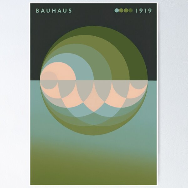 Item preview, Bauhaus Green Colours Tunnel Exhibition designed and sold by SunMayDown.