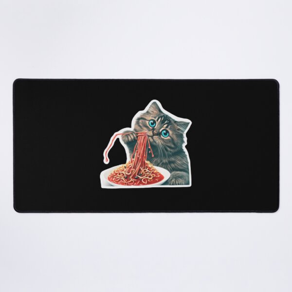 Item preview, Cute Cat Eating Spaghetti Noodles Sticker, Magnet, valentine day, Shirt Sticker designed and sold by YouSsefHN05.