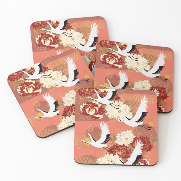 Aperçu de l'œuvre traditional classical auspicious peony crane créée et vendue par UnaWu533.