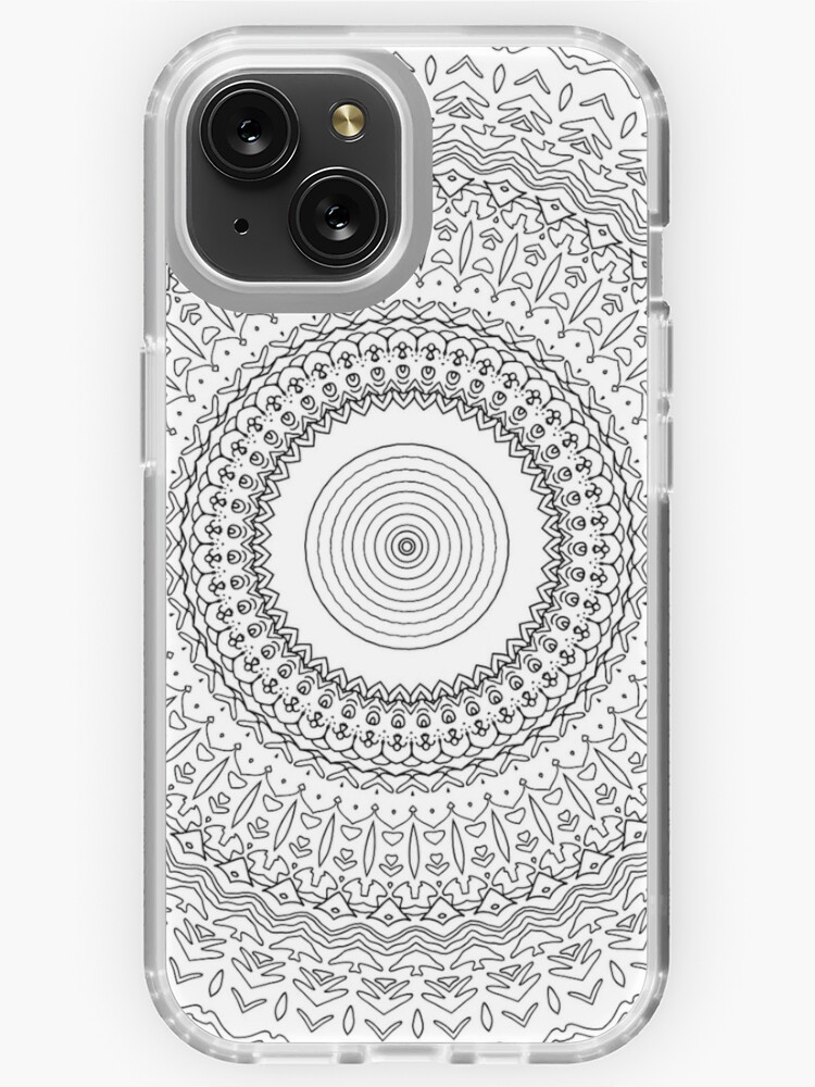 Illustration. Printable Coloring Pages for adults. iPhone 13 Case