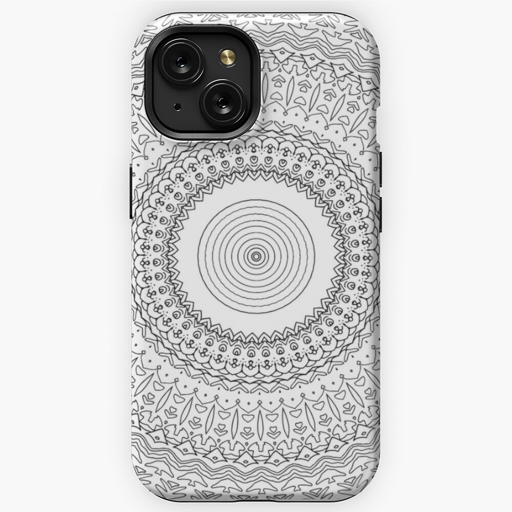 Illustration. Printable Coloring Pages for adults. iPhone 13 Case