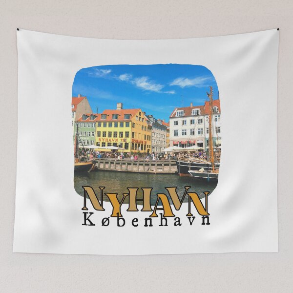 Item preview, Nyhavn, Copenhagen. Denmark designed and sold by ImaginedCo.