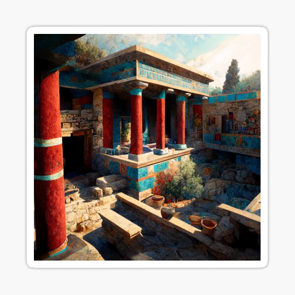 Item preview, Knossos Palace - Ancient Minoan Civilization - Crete - Cretan History designed and sold by Styrman.