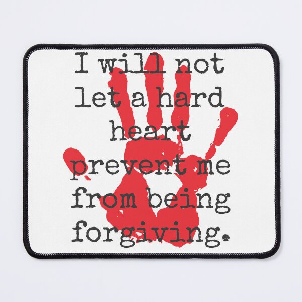 Item preview, I Will Not Let A Hard Heart - Inspirational Quotes designed and sold by CrankyOldDude.