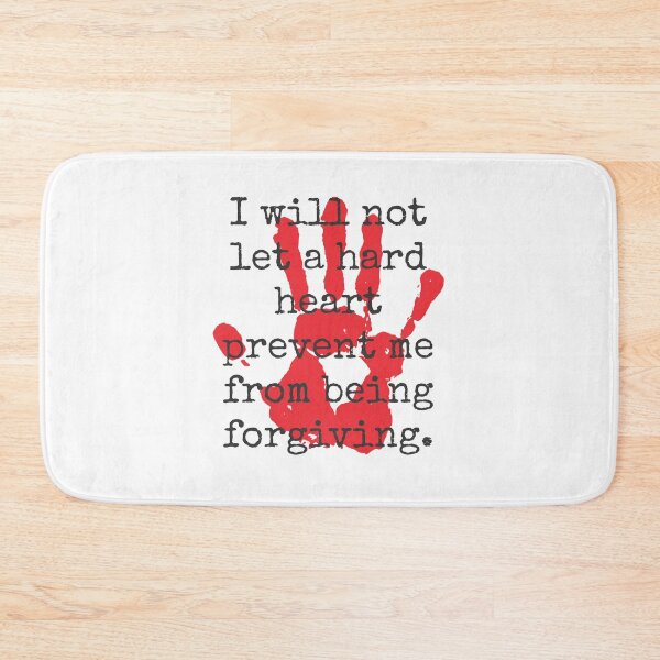 Item preview, I Will Not Let A Hard Heart - Inspirational Quotes designed and sold by CrankyOldDude.