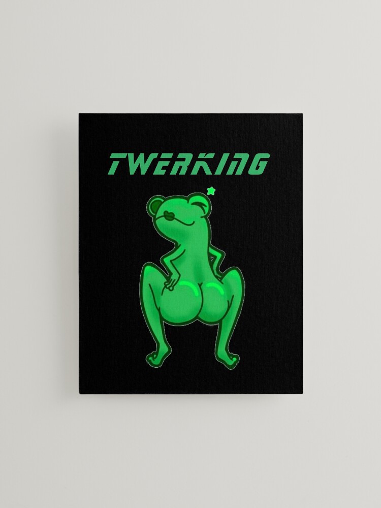 sexy frog funny Mounted Print by Fannycat1