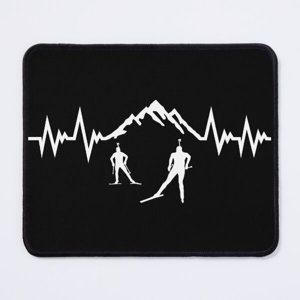 Item preview, Biathlon pulse heartbeat, cross-country skiing, cross country skiing designed and sold by claudiasartwork.