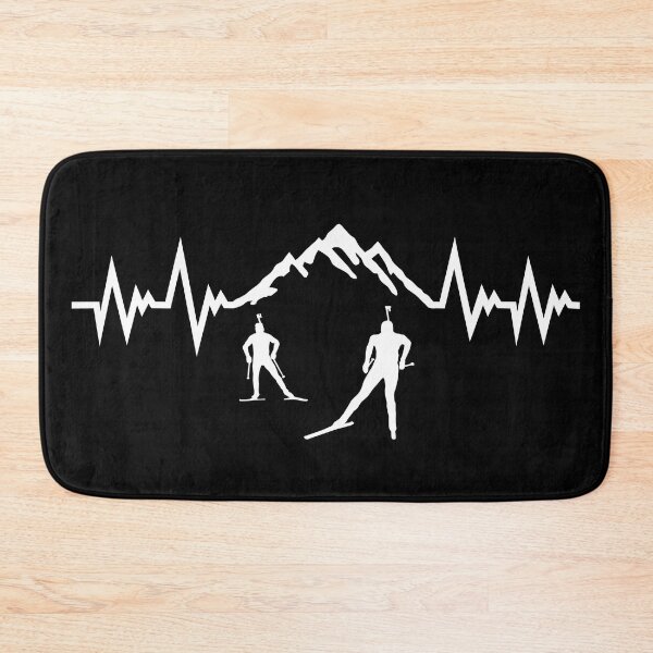 Item preview, Biathlon pulse heartbeat, cross-country skiing, cross country skiing designed and sold by claudiasartwork.