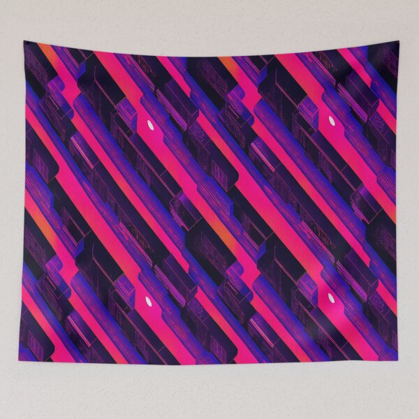 Item preview, Cyberpunk inspired futuristic decor pattern designed and sold by Dise37.