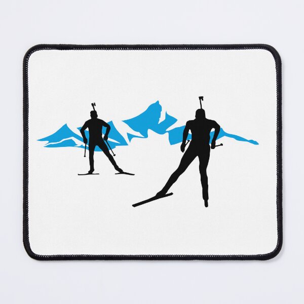 Item preview, biathlon, biathletes and mountains; Cross Country Skiing designed and sold by claudiasartwork.