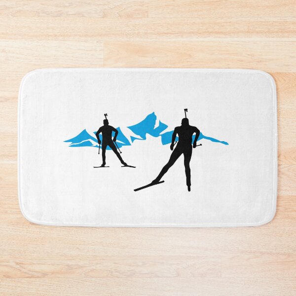Item preview, biathlon, biathletes and mountains; Cross Country Skiing designed and sold by claudiasartwork.