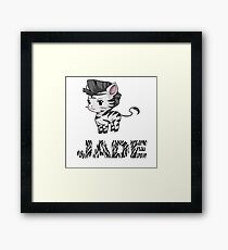Zebra Jade Framed Print