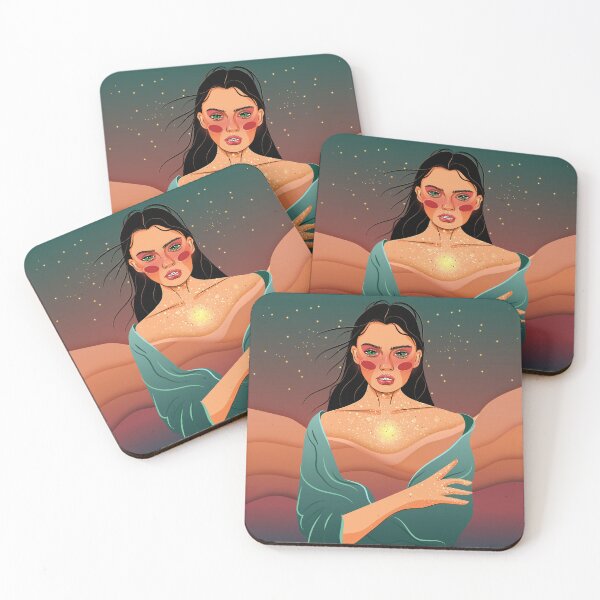 Item preview, a portrait of a woman blending in with her surroundings	 designed and sold by SabinArt.