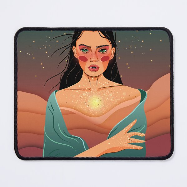 Item preview, a portrait of a woman blending in with her surroundings designed and sold by SabinArt.
