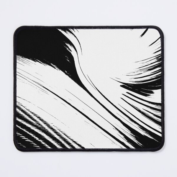 Item preview, Wispy Black and White Abstract designed and sold by asurtiumgreen.