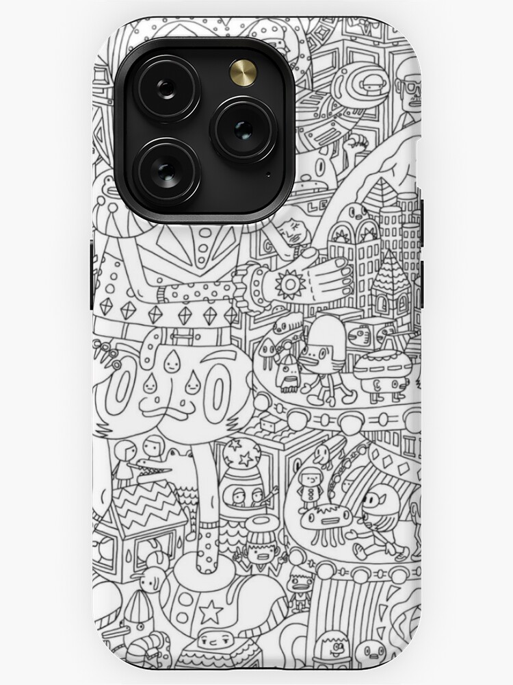 Illustration. Printable Coloring Pages for adults. iPhone 13 Case