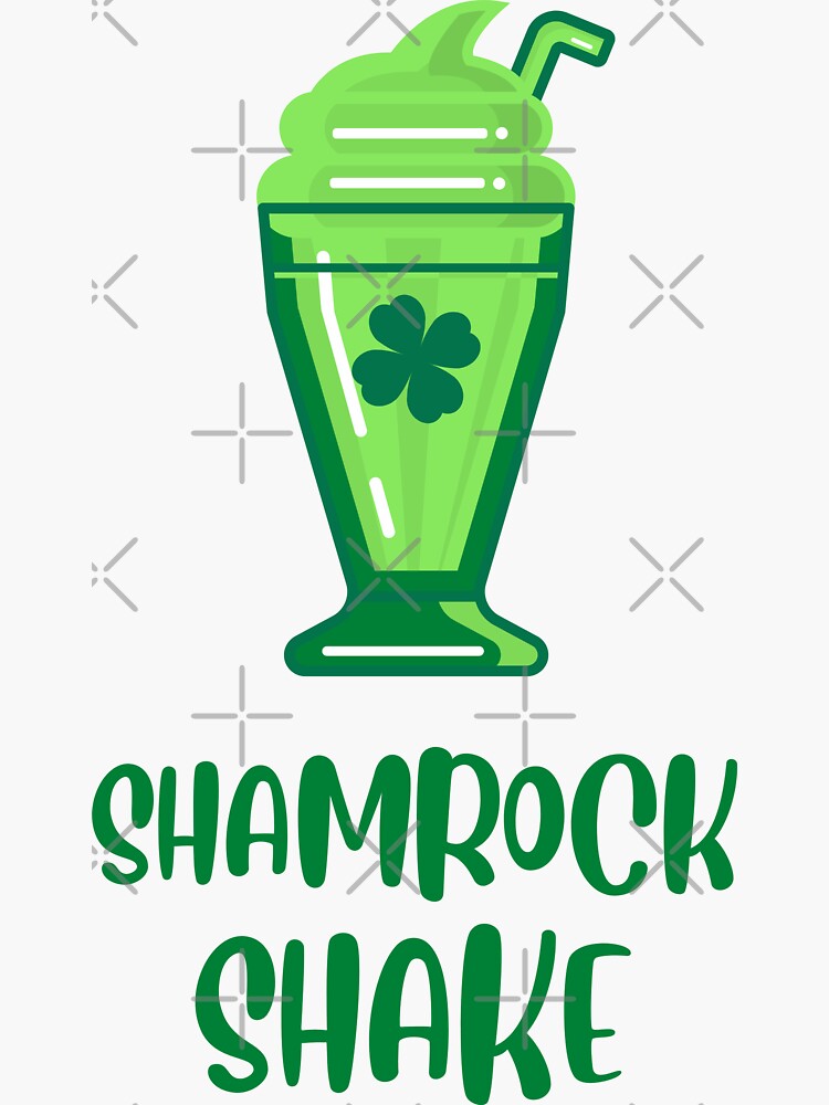"Shamrock Shake Clover Milkshake" Sticker for Sale by streeto | Redbubble