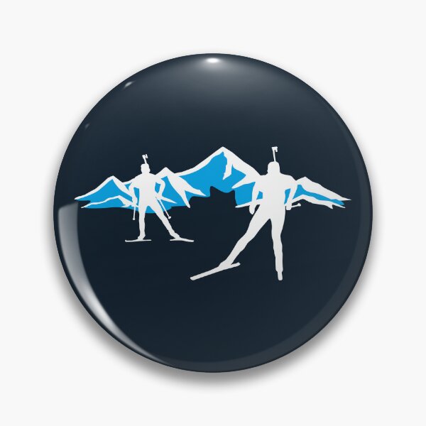 Item preview, biathlon, biathletes and mountains; Cross Country Skiing designed and sold by claudiasartwork.