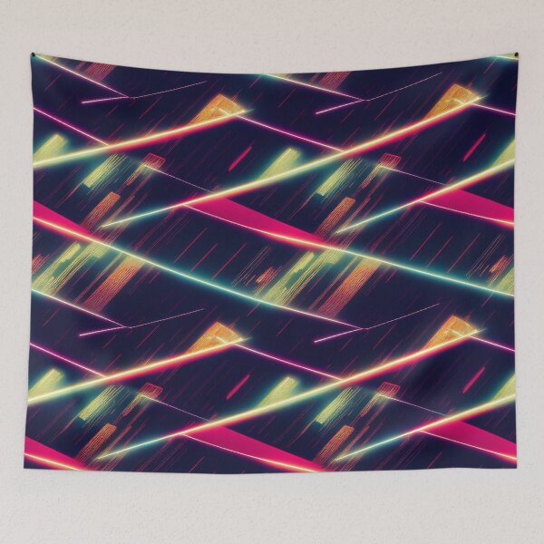 Item preview, Cyberpunk inspired futuristic decor pattern designed and sold by Dise37.