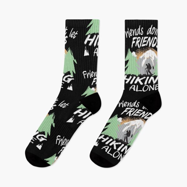 Item preview, Friends don't let Friends Hiking alone Trekking designed and sold by Merchandiser099.