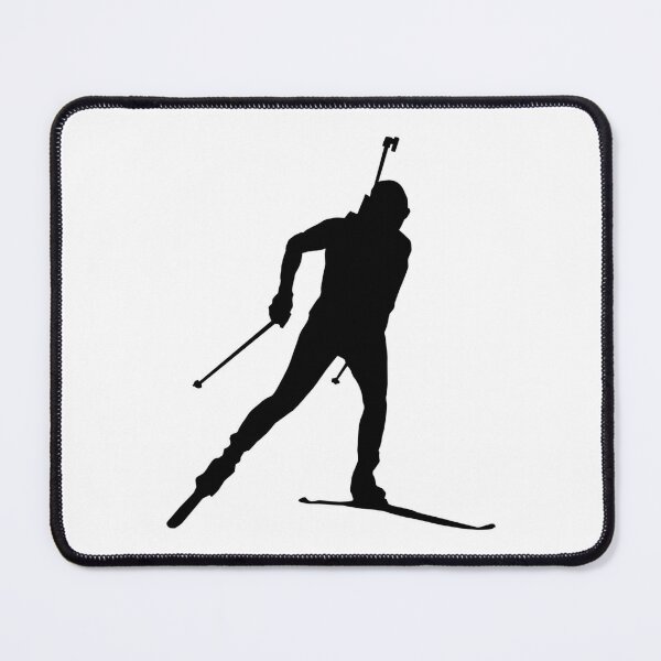 Biathlon in Action, Cross Country Skiing, Cross Country Skiing Art Board  Print by claudiasartwork