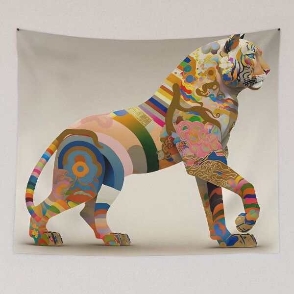 Item preview, Majestic Colorful Tiger designed and sold by destinykrainbow.