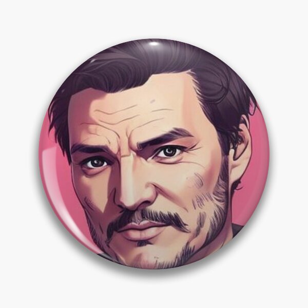 Item preview, Scruffy Digital Paint Art of Pedro Pascal designed and sold by ecdato.