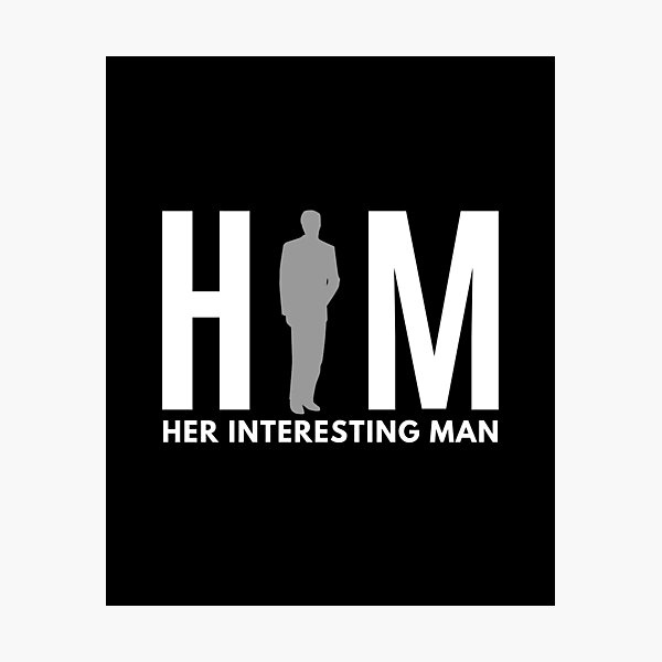 Item preview, Gender Identity | HIM Acronym | Her Interesting Man (Gray) designed and sold by ACRONYMSONLY.