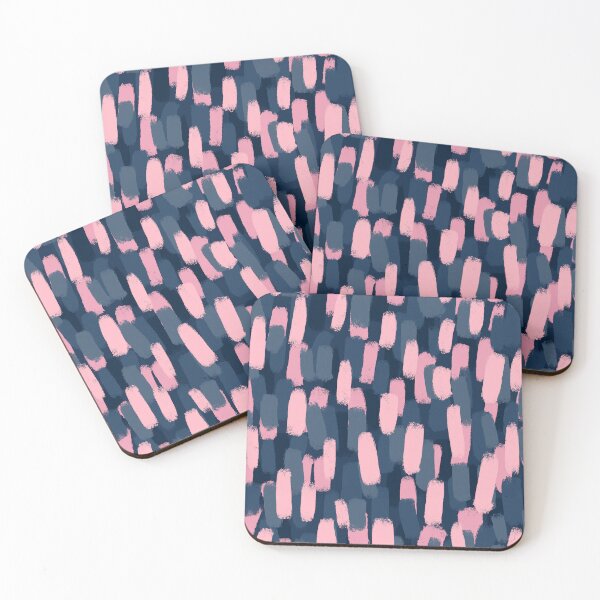 Item preview, Abstract, Dark Blue and Pink Paint Brush Effect designed and sold by OneThreeSix.