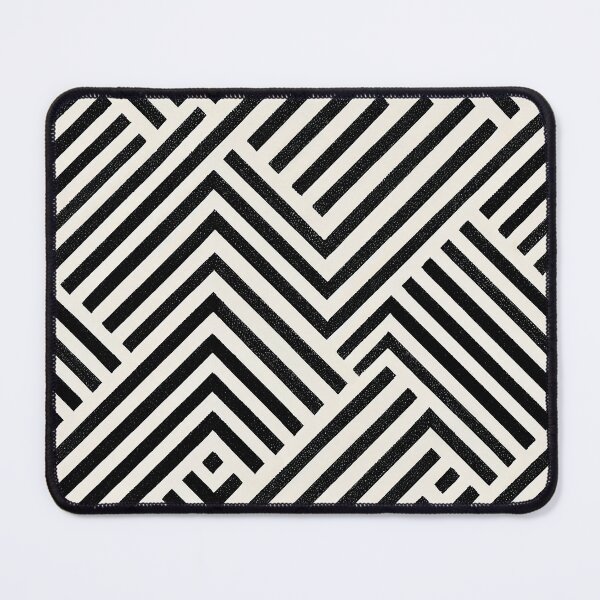 Item preview, Black and white abstract geometric pattern designed and sold by Dise37.