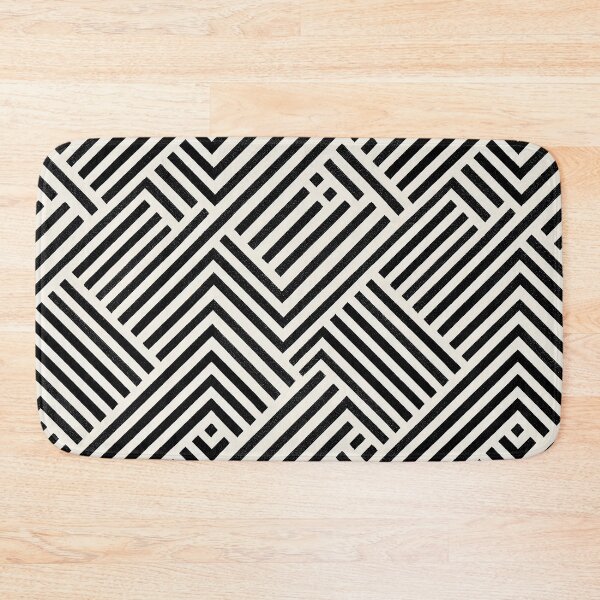 Item preview, Black and white abstract geometric pattern designed and sold by Dise37.