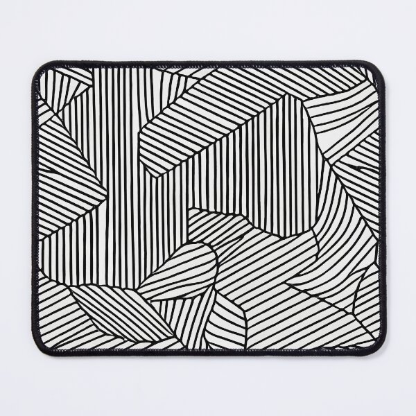 Item preview, Black and white abstract geometric doodle pattern designed and sold by Dise37.