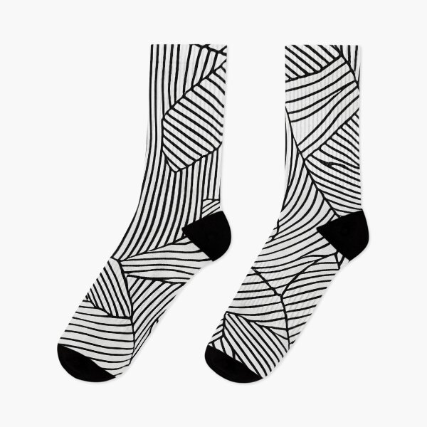 Item preview, Black and white abstract geometric doodle pattern designed and sold by Dise37.