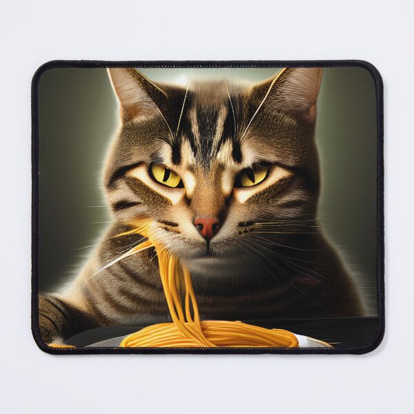 Item preview, The Grand Dining Adventure: Cat Experiences Spaghetti in Regal Surroundings designed and sold by Valeree Store.