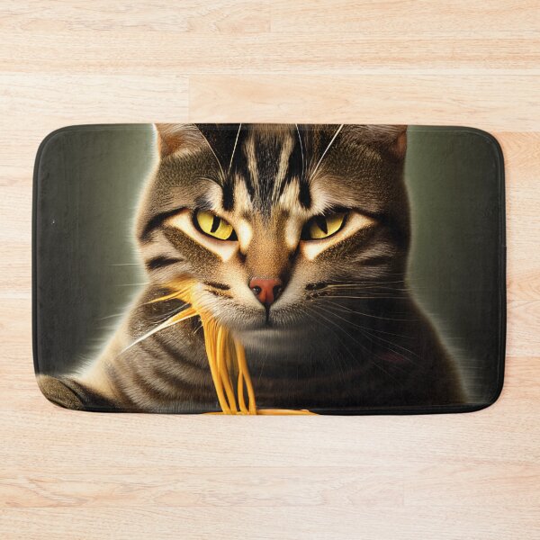 Item preview, The Grand Dining Adventure: Cat Experiences Spaghetti in Regal Surroundings designed and sold by Valeree Store.
