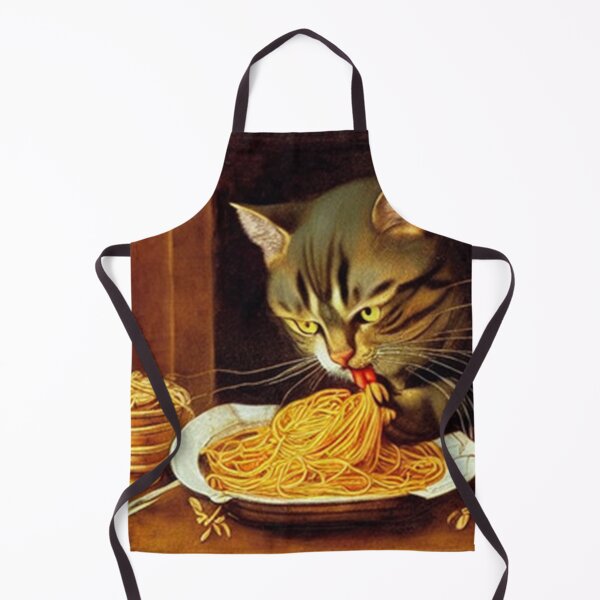 Item preview, Cat Eating Spaghetti: Celebrate the Joy of Eating with this Adorable Cat and Spaghetti Design designed and sold by MoStorish.