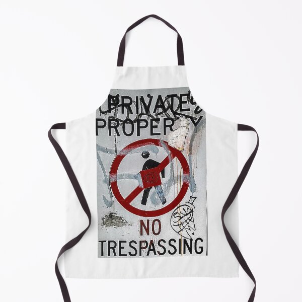 Item preview, No Trespassing Graffiti Sign spazZz Photography designed and sold by PPPimp.