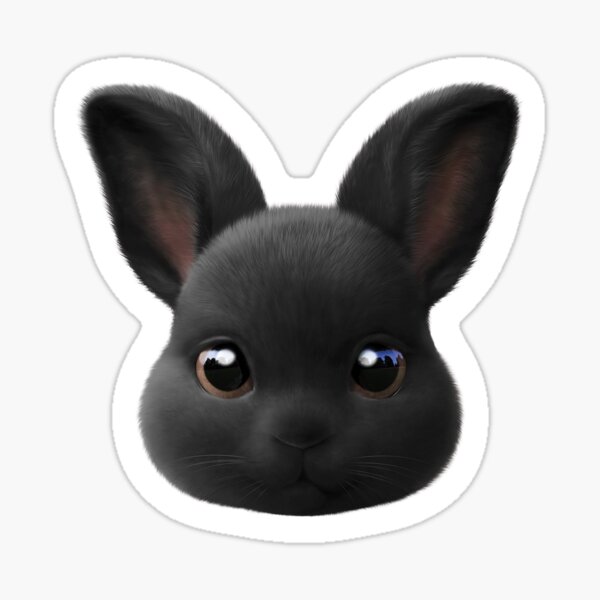 #478 Black Jack the Rabbit Sticker