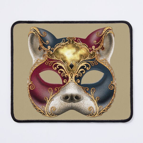 Item preview, Venetian cat mask by Maxine Gadd  designed and sold by Maxine Gadd.